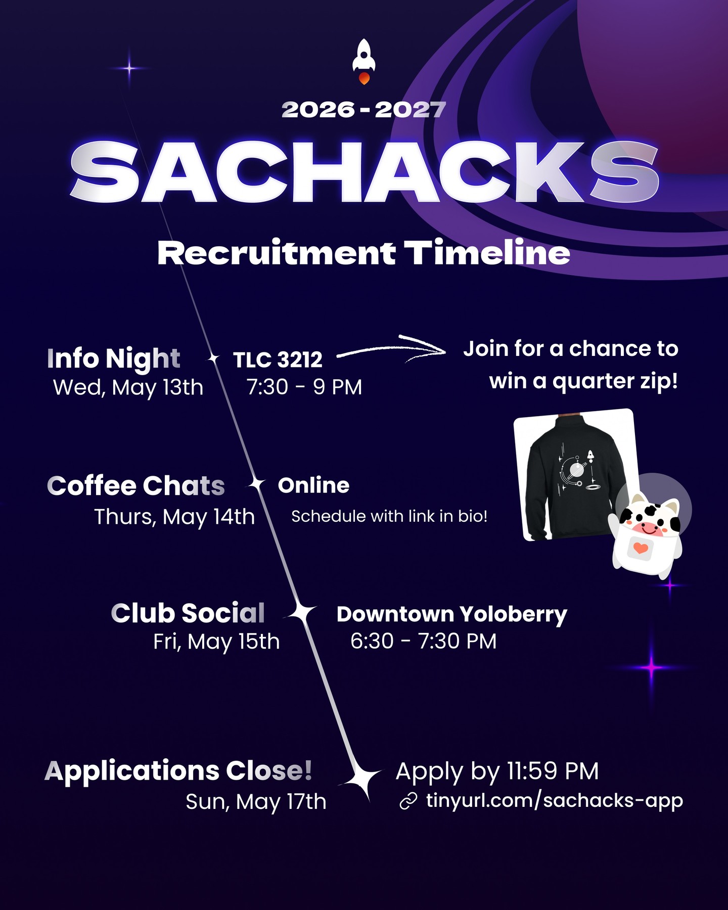 SacHacks — Instagram post 1